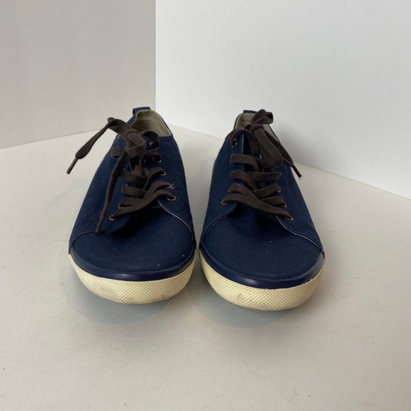 Men's Casual Minimalist Classic Blue Canvas Shoes Size 7.5 - Picture 3 of 6